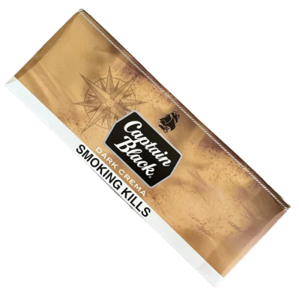 Captain Black Dark Crema Sigara paketi, koyu renkli tasarımı ve premium görünümü ile öne çıkıyor.