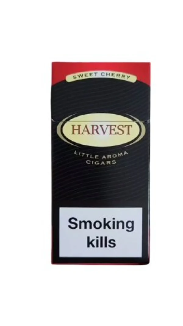 Harvest Sweet Cherry Sigara paketi, vişne aromalı özel karışımı ve çekici tasarımı ile öne çıkıyor.