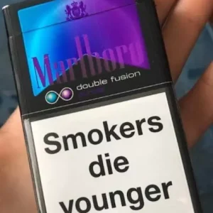 Marlboro Double Fusion Sigara - Mentol ve Böğürtlen aromalı özel sigara paketi.