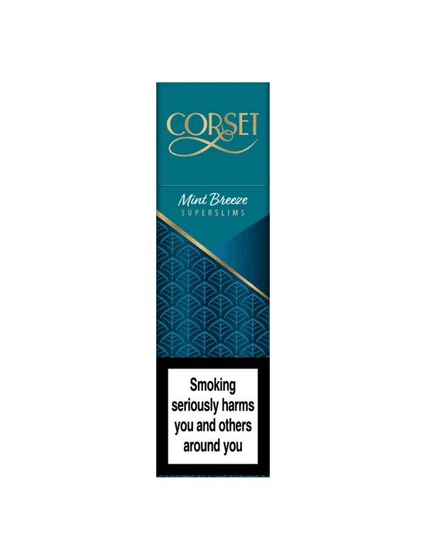 Corset Mint Breeze Superslim Sigara, nane aromasıyla ferahlatıcı ve serinletici bir içim deneyimi sunar. İnce yapısı ve zarif tasarımıyla şık bir seçenek oluşturur.
