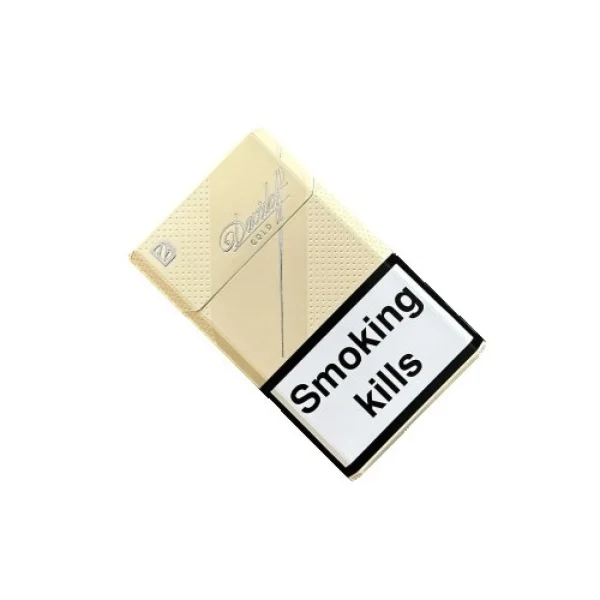 Davidoff Gold Sigara paketi, premium tütün karışımı ve lüks altın tasarımı ile dikkat çekiyor.