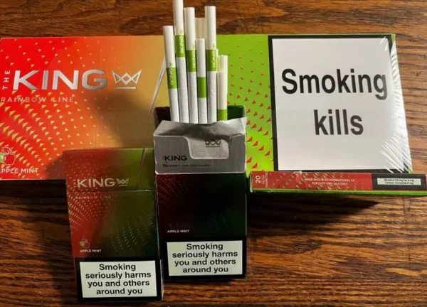 King Rainbow Line Apple Mint Sigara