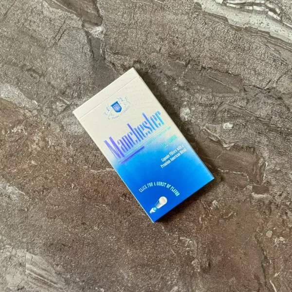 Manchester Ice Crush Super Slim Sigara, buz mentol aromasının serinletici etkisiyle ferahlatıcı bir içim deneyimi sunar. İnce yapısıyla zarif bir seçenek oluşturur.