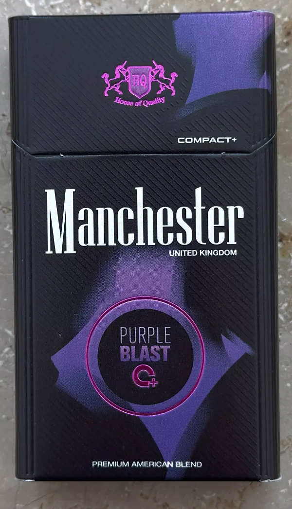 Manchester Queen Compact Purple Blast Sigara, mor aromasının zengin ve ferahlatıcı etkisiyle keyifli bir içim deneyimi sunar. İnce tasarımıyla şık ve zarif bir seçenek oluşturur.
