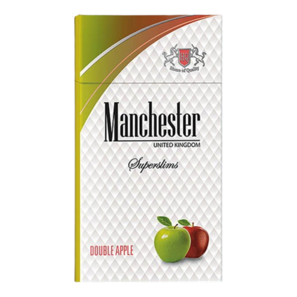 Manchester Superslims Double Apple Sigara ( Elma Aromalı )