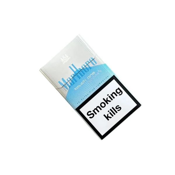 Marlboro Touch One Sigara paketi, klasik tütün tadı ve dokunmatik aroma seçeneği ile dikkat çekiyor.