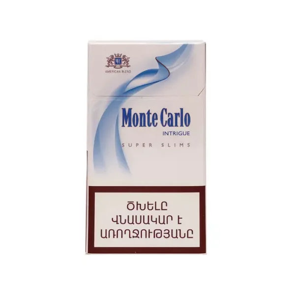 Monte Carlo Intrigue Super Slim Sigara, sofistike ve hafif aromasıyla ince sigara, özel filtre yapısı ile rahatlatıcı bir içim deneyimi sunar.